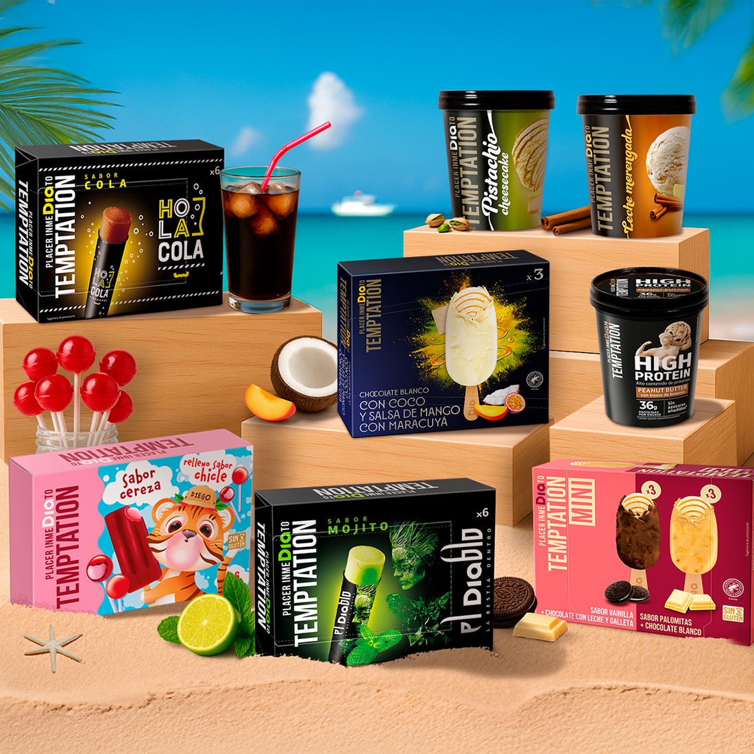 Descubre los nuevos helados Temptation de Dia: 8 nuevas razones para amar el verano con sabores únicos